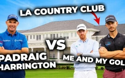 Can we beat former US PGA champ Padraig Harrington in a 9 hole match at LACC?!