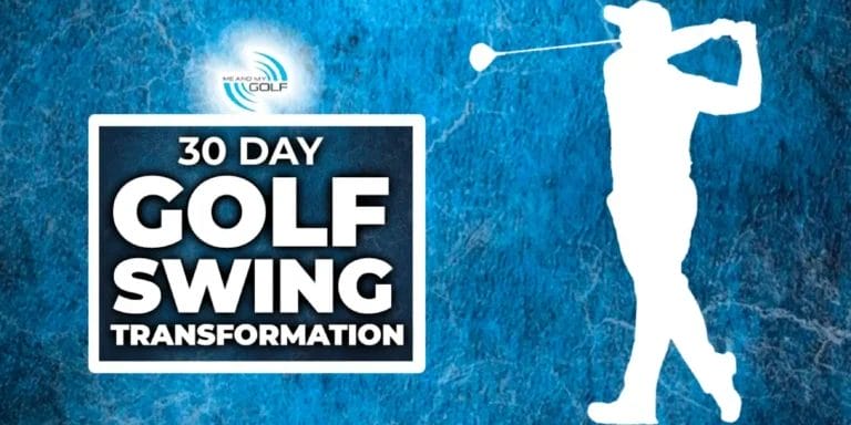 Visual representation of a 30-day golf swing transformation, highlighting advancements in performance.